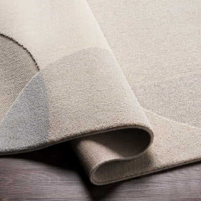 Flux Rug - 26994 by Livabliss in light beige, taupe, medium gray, gray. Made from 100% polypropylene in a unique style.