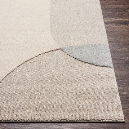 Flux Rug - 26994 by Livabliss in light beige, taupe, medium gray, gray. Made from 100% polypropylene in a unique style.