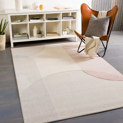 Flux Rug - 26994 by Livabliss in light beige, taupe, medium gray, gray. Made from 100% polypropylene in a unique style.