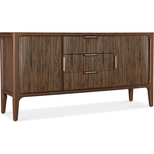 Archer Tambour Sideboard by Hooker Furniture in chestnut. Made from unique in a unique style.