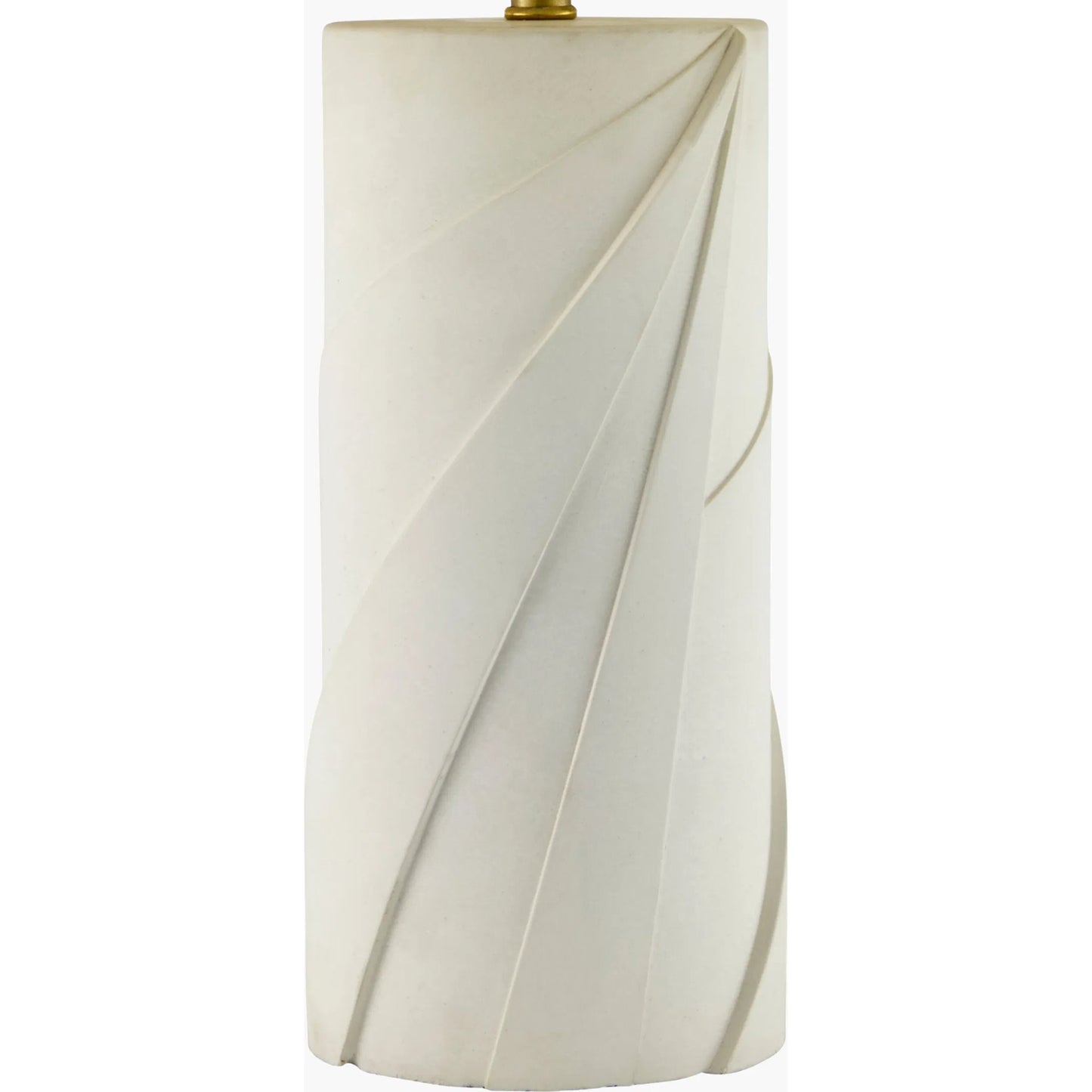 002 SI-2258321 | Closeup | Xove Accent Table Lamp by Livabliss in white and hand painted. Made from concrete, cotton, iron in a transitional style.