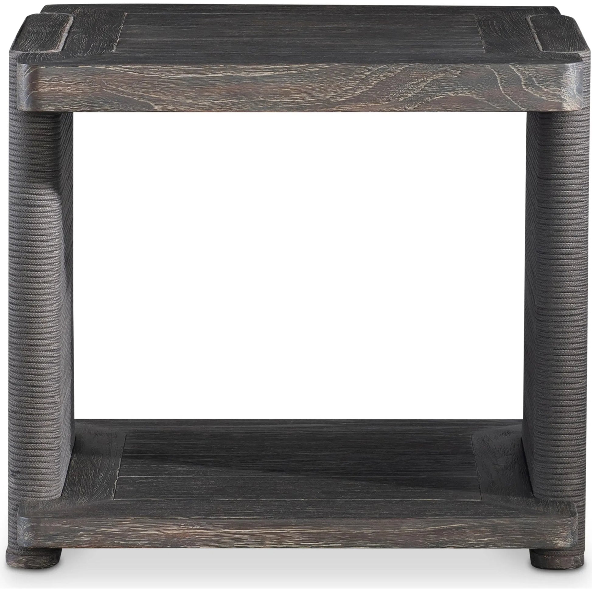 Andros Side Table by Bernhardt in brown. Made from wood in a unique style.
