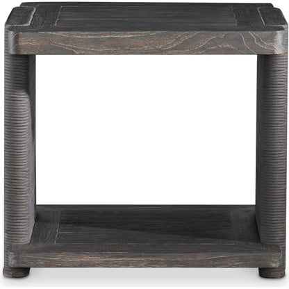 Andros Side Table by Bernhardt in brown. Made from wood in a unique style.
