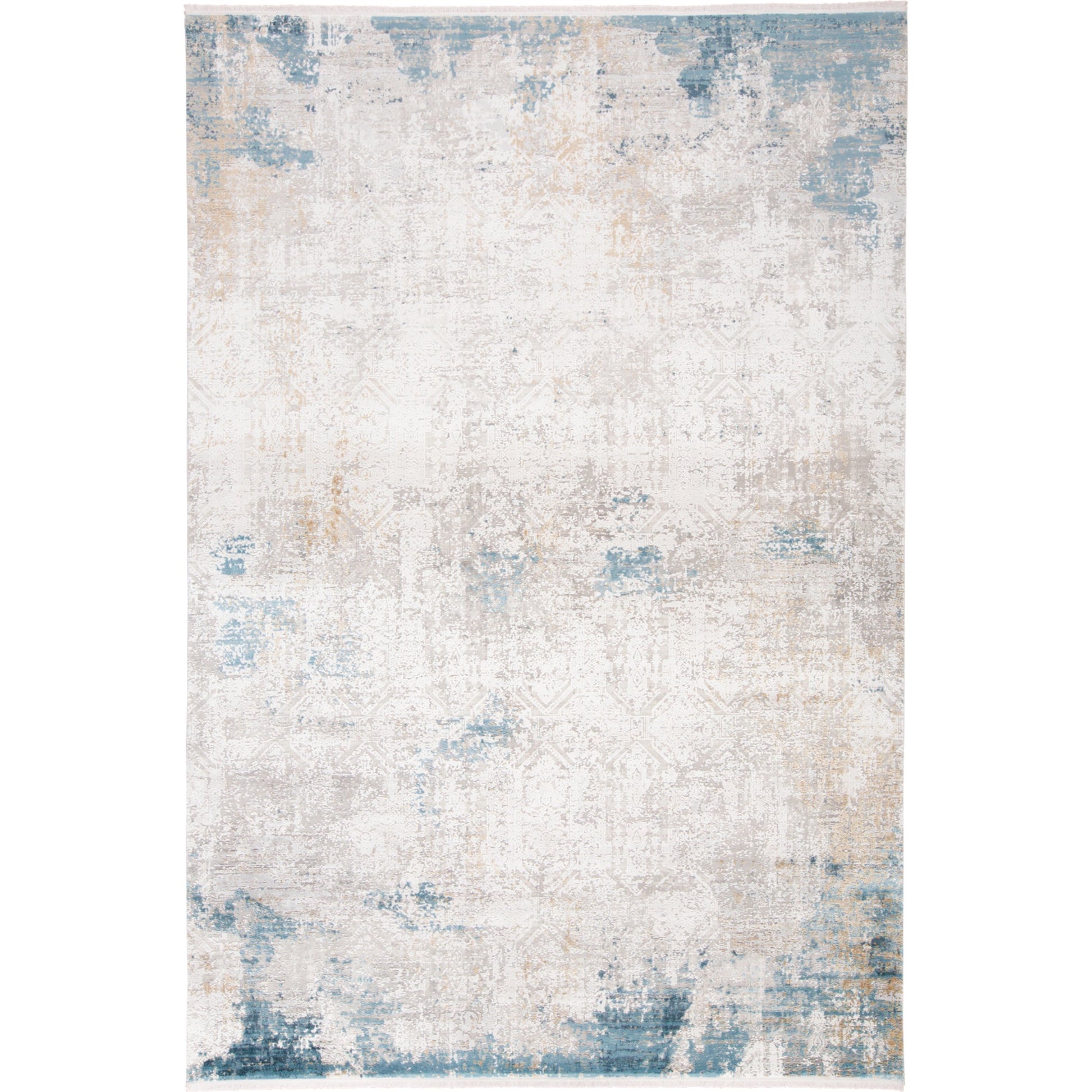 Cadiz Rug - 3889F by Feizy in ivory, blue, gold. Made from viscose, acrylic in a unique style.