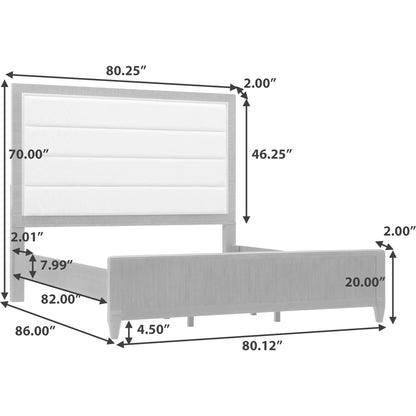 West End Loft Upholstered Bed by Pulaski Furniture in tuxedo. Made from rubberwood in a modern style.