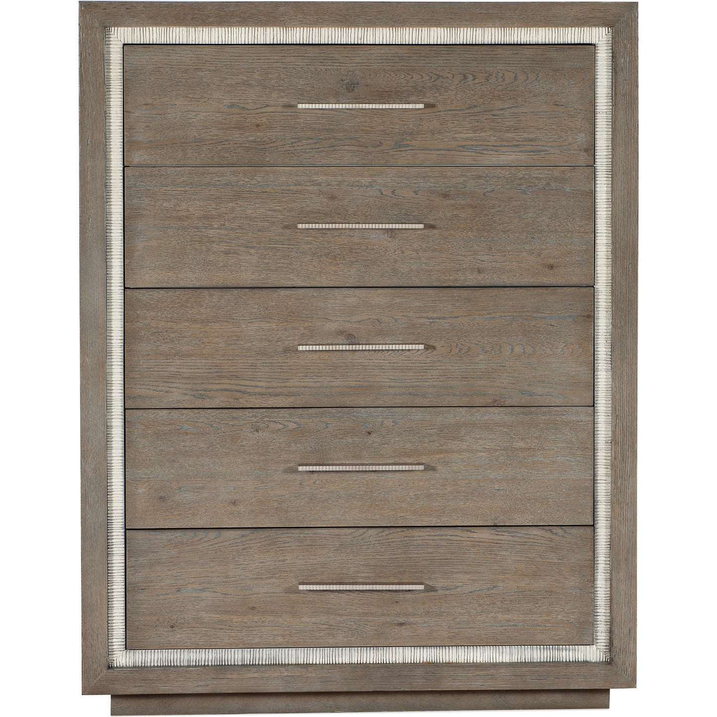 002 SI-1900856 | Additional Silo | Serenity Five Drawer Chest by Hooker Furniture in malibu, champagne. Made from oak veneers, cedar, resin, felt in a modern style.
