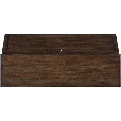 Commerce and Market Secretariat Secretary by Hooker Furniture in dark wood. Made from clean acacia solids in a transitional style.