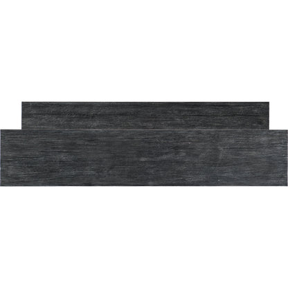 Melange Halen Nesting Sofa Tables by Hooker Furniture in black, blue. Made from pine, maple veneers in a modern style.
