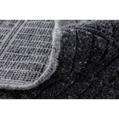 Vesper Transitional Solid Rug - T20T6036 by Thom Felicia by Feizy Rugs in black. Made from wool in a unique style.