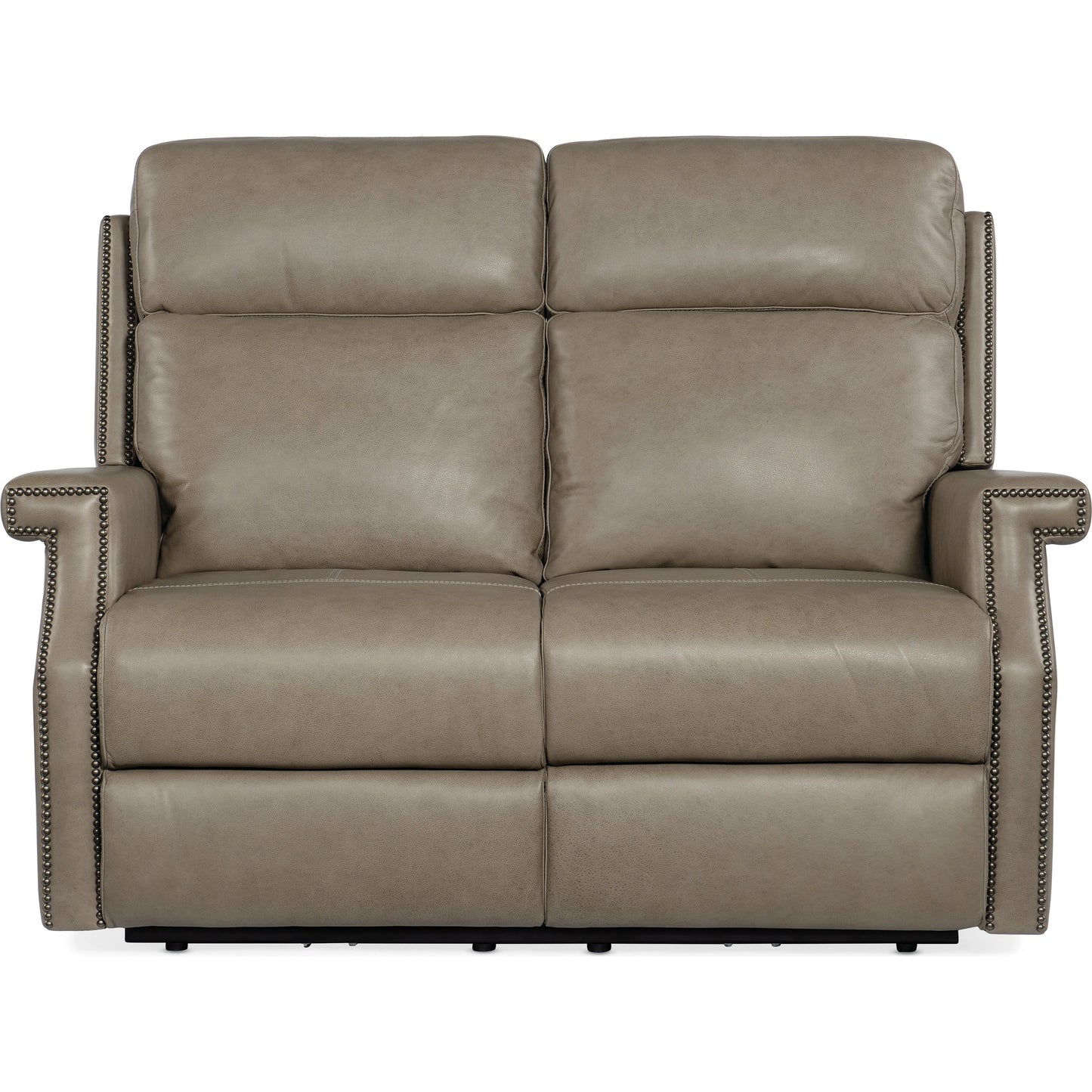 006 SI-1900891 | Additional Silo | Vaughn Zero Gravity Loveseat by Hooker Furniture in shattered stone. Made from leather in a traditional style.
