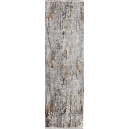 Cadiz Rug - 3887F by Feizy in ivory, gray, gold. Made from viscose, acrylic in a unique style.