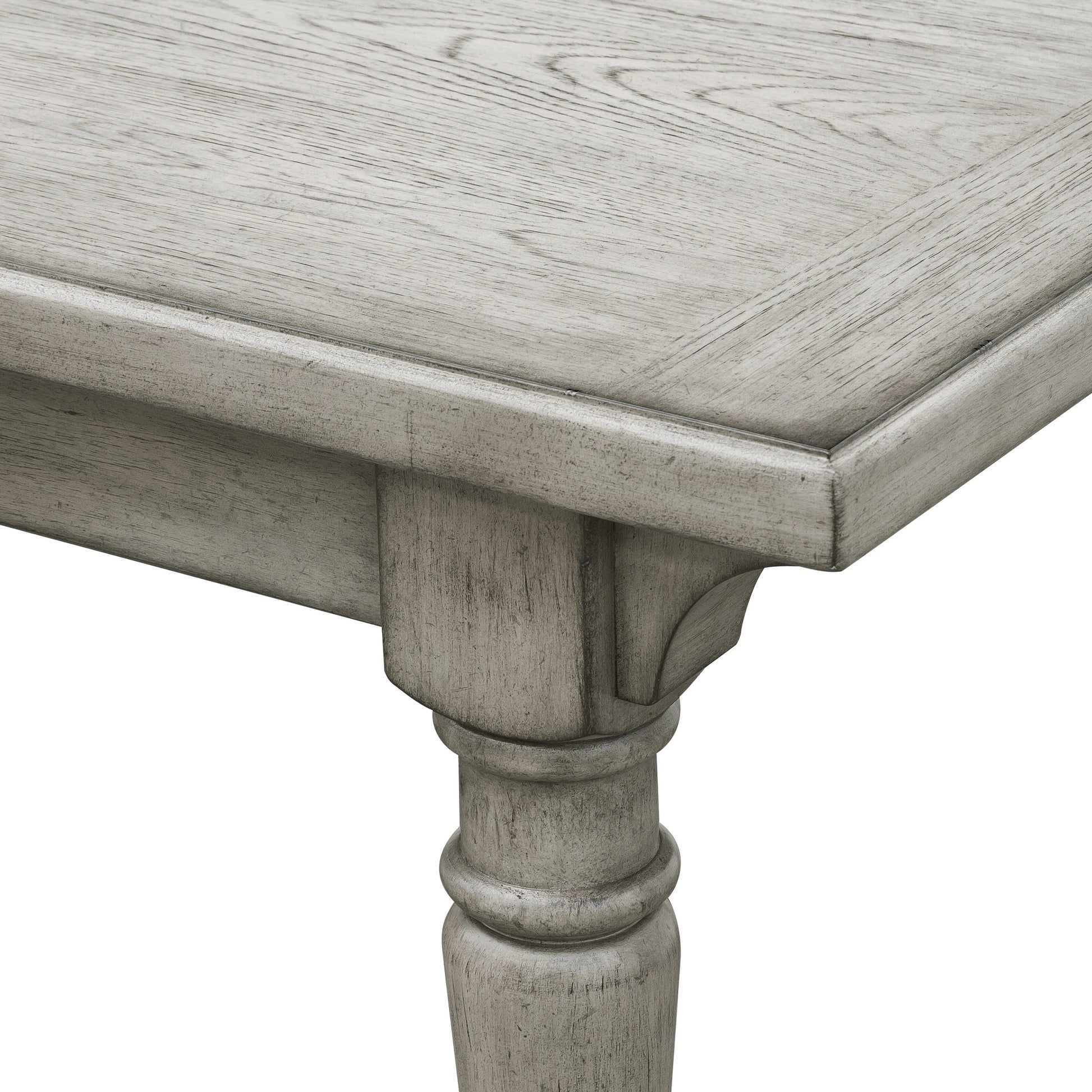 Madison Ridge Table by Pulaski Furniture in bluff grey. Made from asian hardwood, oak veneers in a modern style.