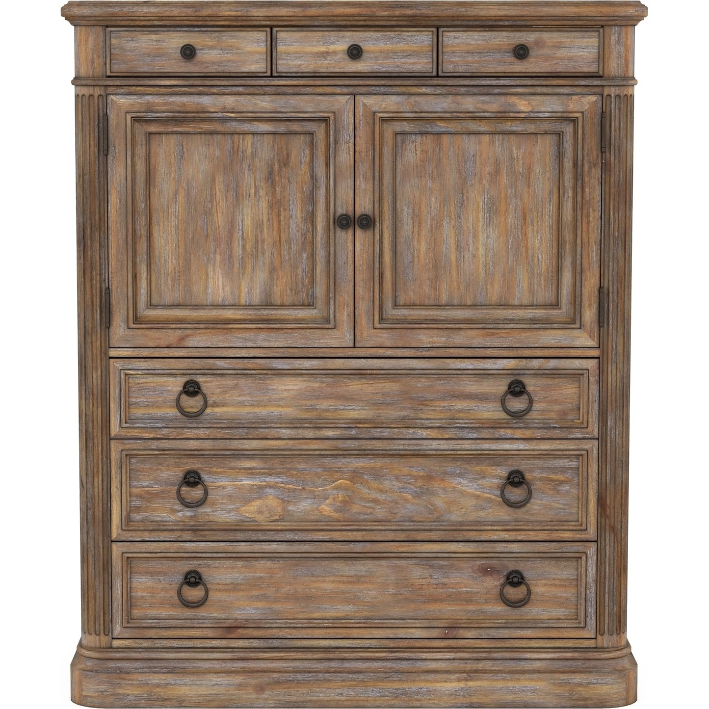 002 SI-2064899 | Additional Silo | Architrave Door Drawer Chest by A.R.T. Furniture in almond. Made from pine solids and veneer, metal in a traditional style.