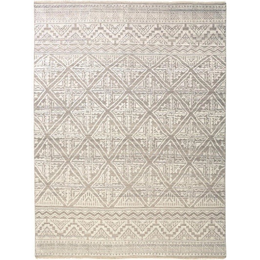 Payton Transitional Diamond Rug - 6497F by Feizy in ivory, tan, gray. Made from viscose, wool in a unique style.
