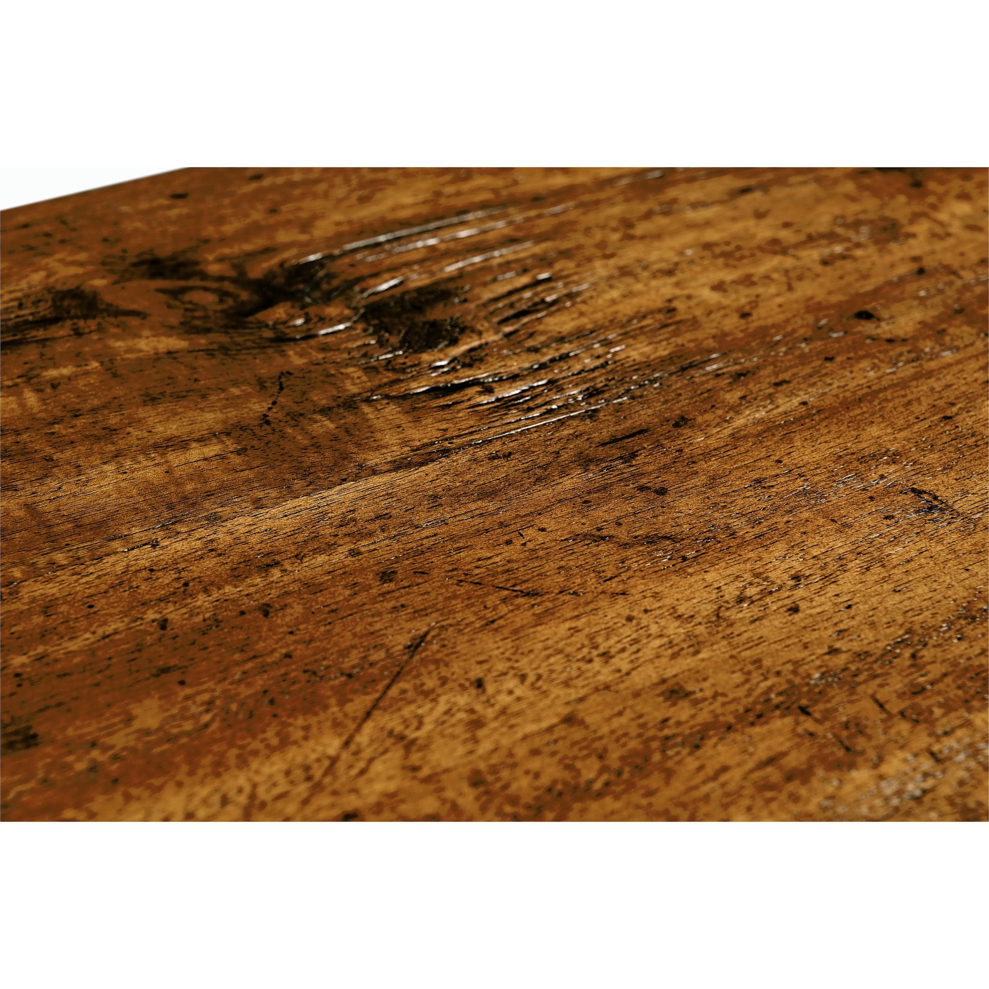 Casual Accents Country Walnut 4 Drawer Console Table by Jonathan Charles in brown and country farmhouse walnut. Made from acacia in a traditional style.