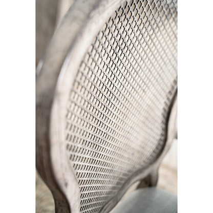 Gaston Side Chair (Set of 2) by Hooker Furniture in grey and mercantile white. Made from fabric, metal in a traditional style.