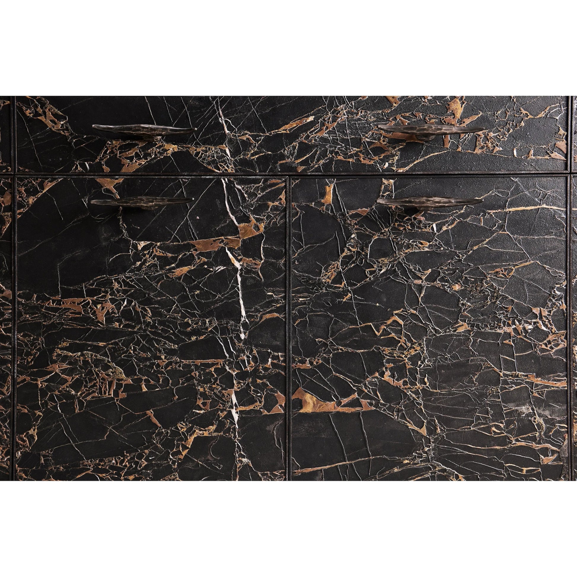 Stone Ridge Marble Credenza by Jonathan Charles in tully light acacia. Made from acacia in a modern style.