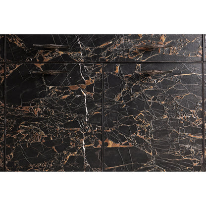 Stone Ridge Marble Credenza by Jonathan Charles in tully light acacia. Made from acacia in a modern style.