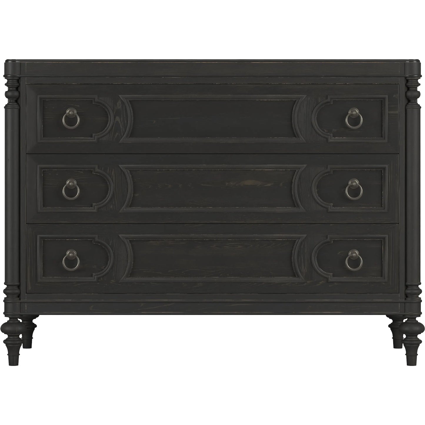 002 SI-2453360 | Additional Silo | Atrium 3 Drawer Chest by A.R.T. Furniture in hand rubbed black, undertones of brown. Made from unique in a traditional style.