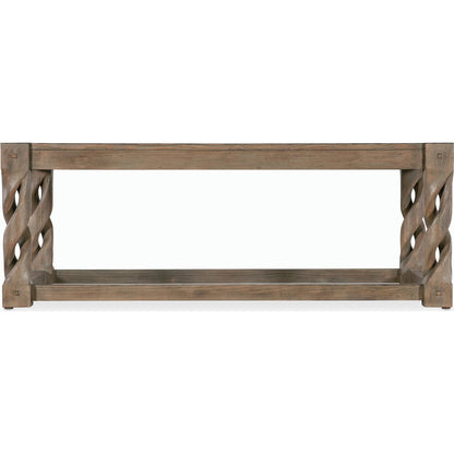 Commerce & Market Jack O'bein Cocktail Table by Hooker Furniture in medium wood and medium wood finish. Made from pine veneers in a modern style.