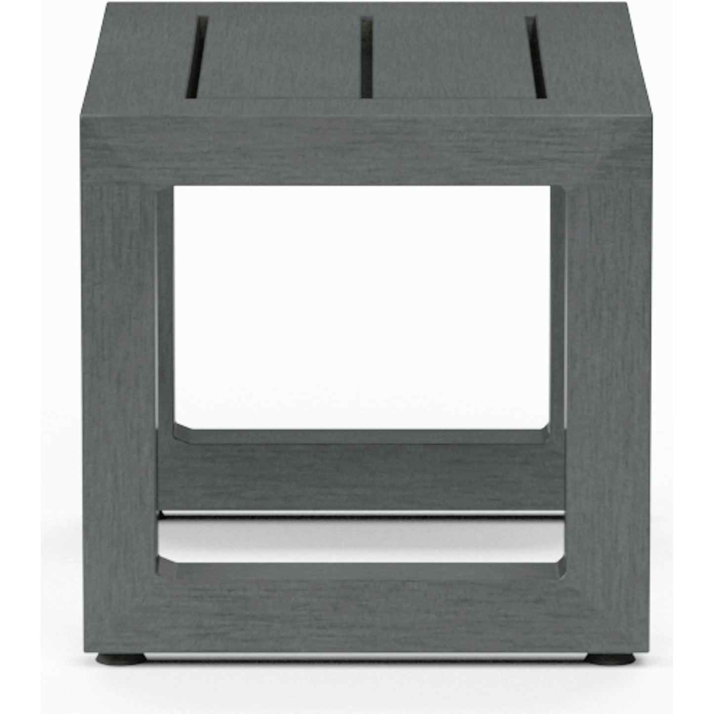 002 SI-2166984 | Additional Silo | Redondo Outdoor End Table by Sunset West in slate. Made from aluminum in a modern style.