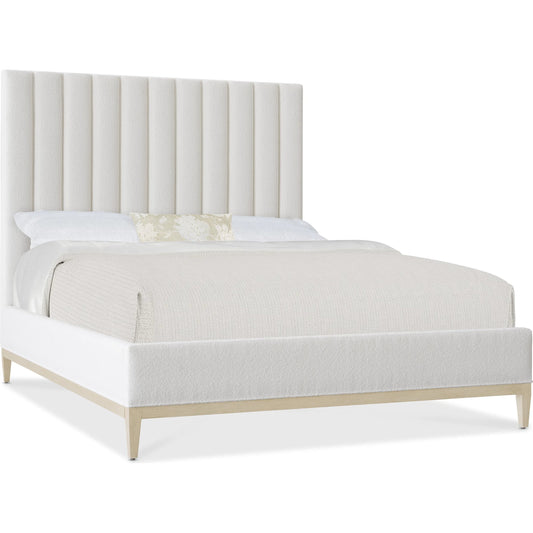 Cascade Upholstered Bed by Hooker Furniture in wolf pearl and terrain. Made from wood, fabric in a unique style.