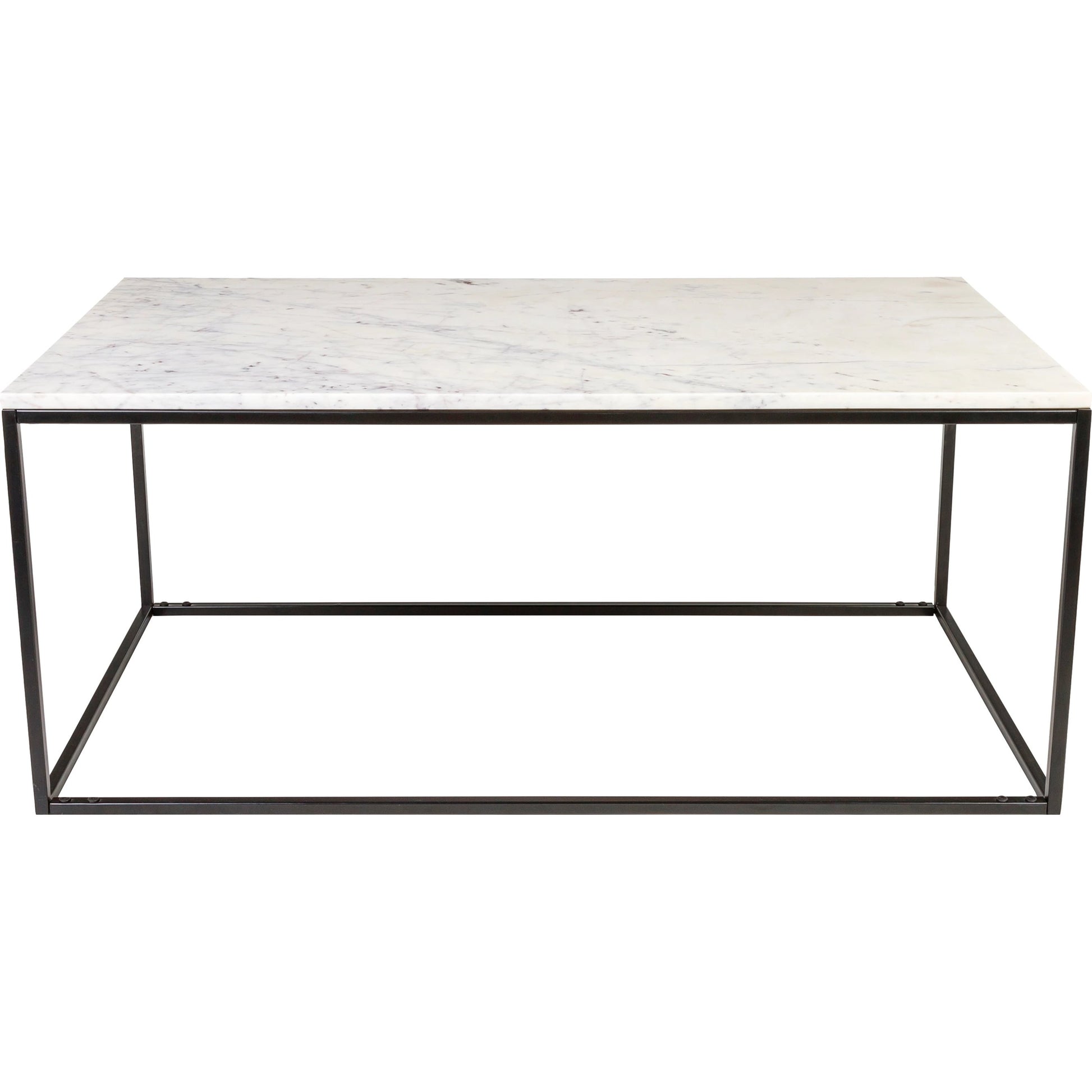 Aryaa Coffee Table by Livabliss in brown and powder coatedwood finish. Made from top: wood, base: 100% metal in a modern style.