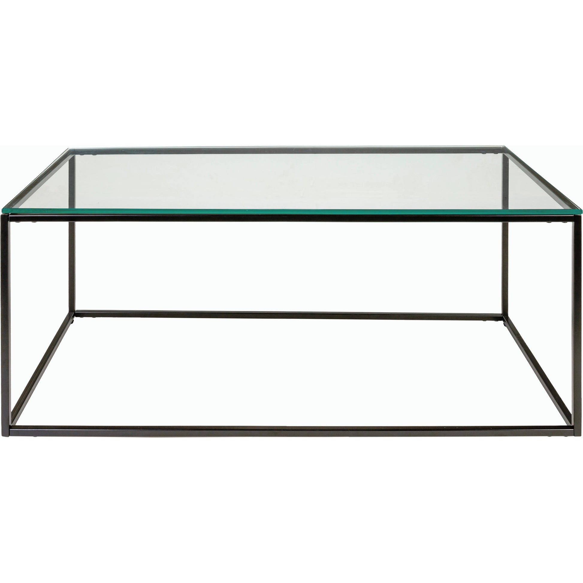 Aryaa Coffee Table by Livabliss in brown and powder coatedwood finish. Made from top: wood, base: 100% metal in a modern style.