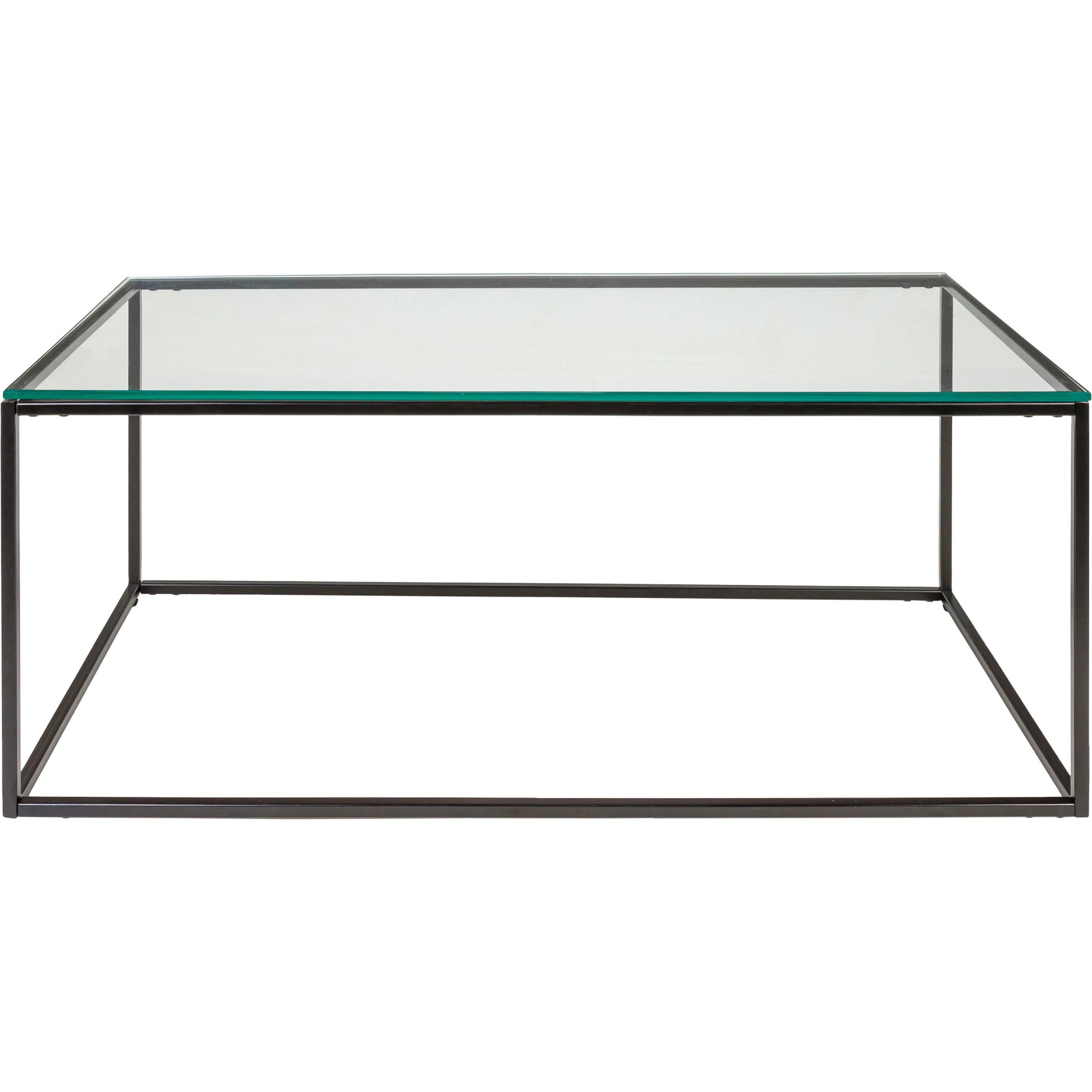 Aryaa Coffee Table by Livabliss in brown and powder coatedwood finish. Made from top: wood, base: 100% metal in a modern style.