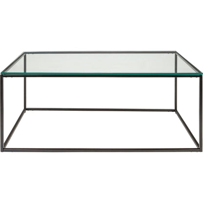 Aryaa Coffee Table by Livabliss in brown and powder coatedwood finish. Made from top: wood, base: 100% metal in a modern style.