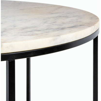 Aryaa - 30747 by Livabliss in top: clear, base: black and powder coatedtranslucent. Made from top: glass, base: 100% metal in a modern style.