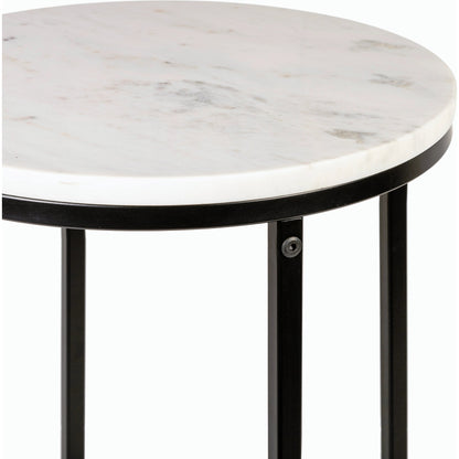 Aryaa - 30750 by Livabliss in white and powder coatednatural. Made from top: marble, base: 100% metal in a modern style.