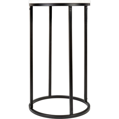 Aryaa - 30750 by Livabliss in white and powder coatednatural. Made from top: marble, base: 100% metal in a modern style.