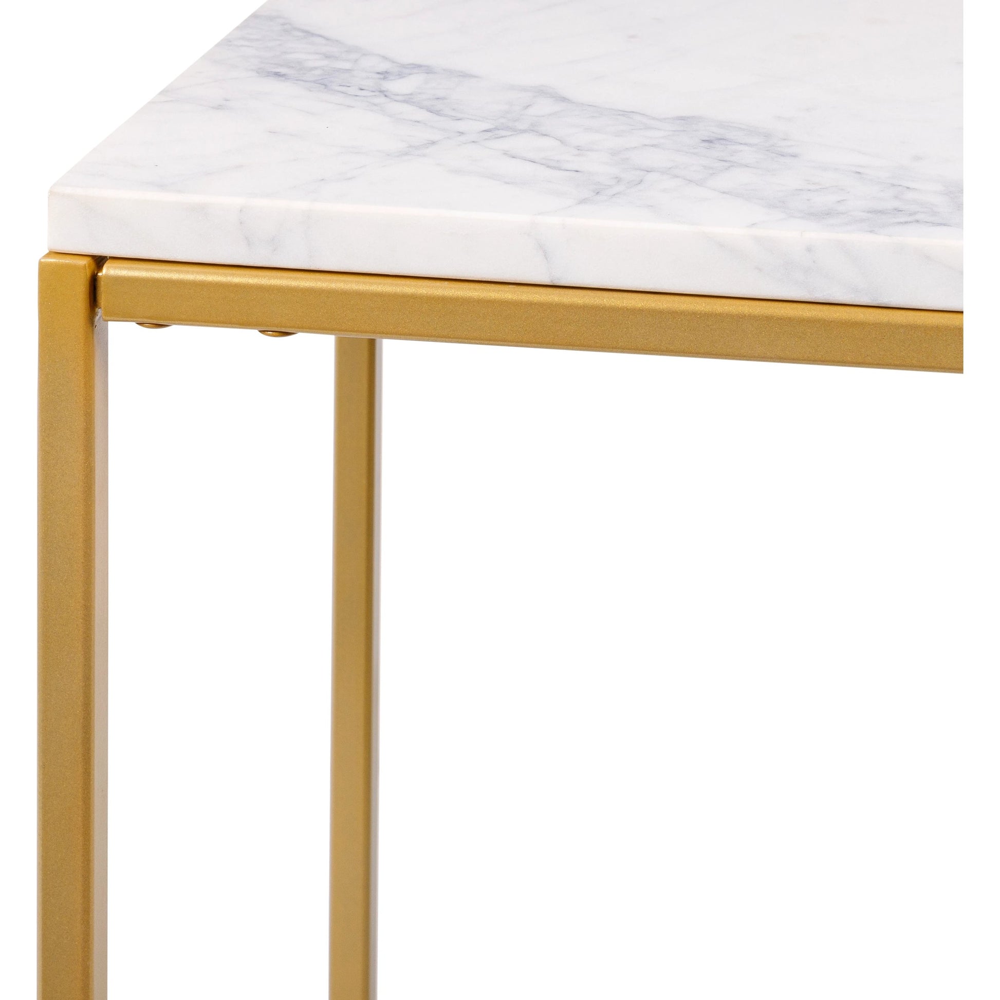 Aryaa - 30749 by Livabliss in white and powder coatednatural. Made from top: marble, base: 100% metal in a modern style.