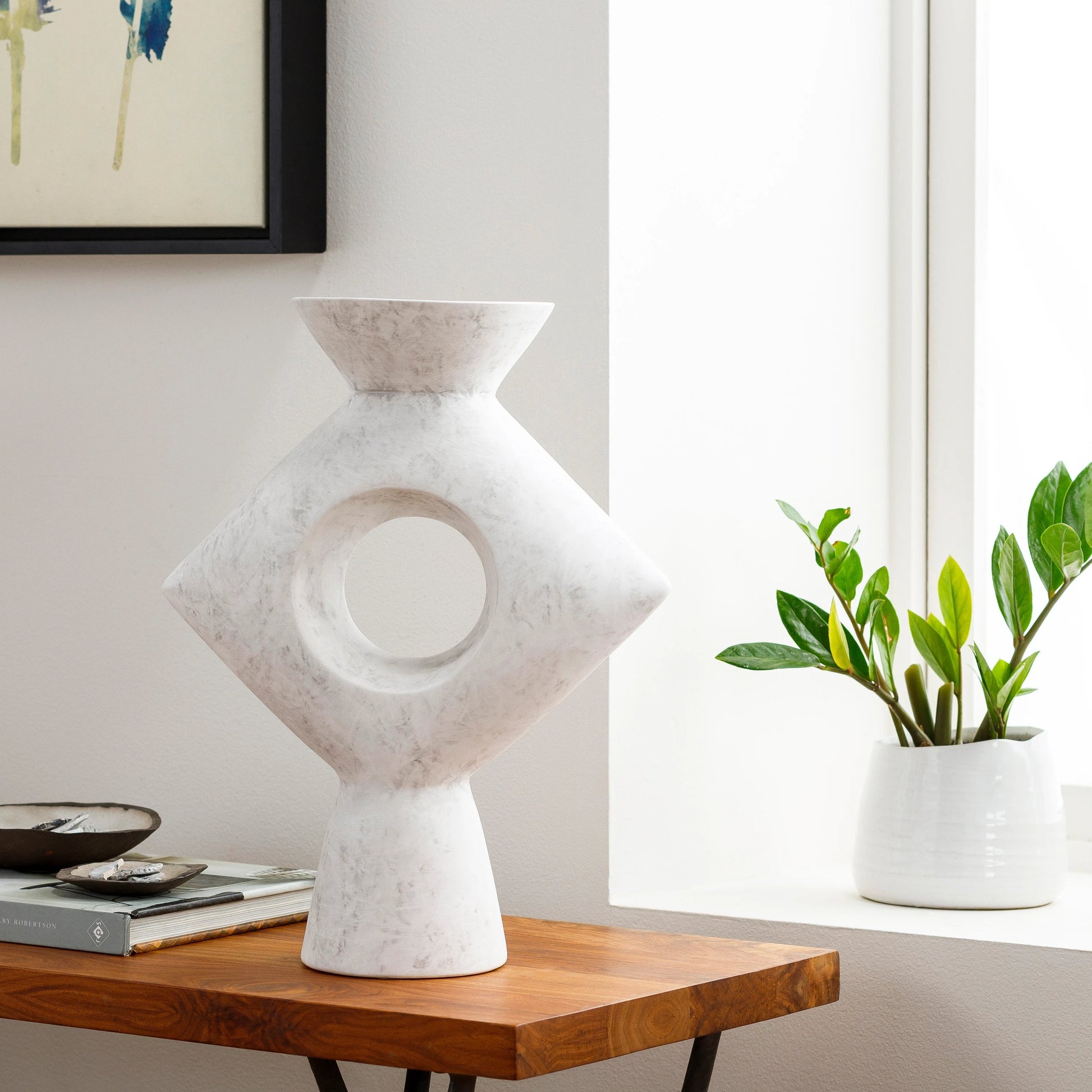 Yagya - 31386 by Surya in brushed,matte. Made from ceramic in a eclectic & global style.