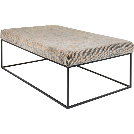 Yalova - 32552 by Surya in base: black and powder coated. Made from top: 56% wool, top: 20% cotton, fill: 90% foam, fill: 90% polyurethane foam, base: metal, frame: metal in a modern style.