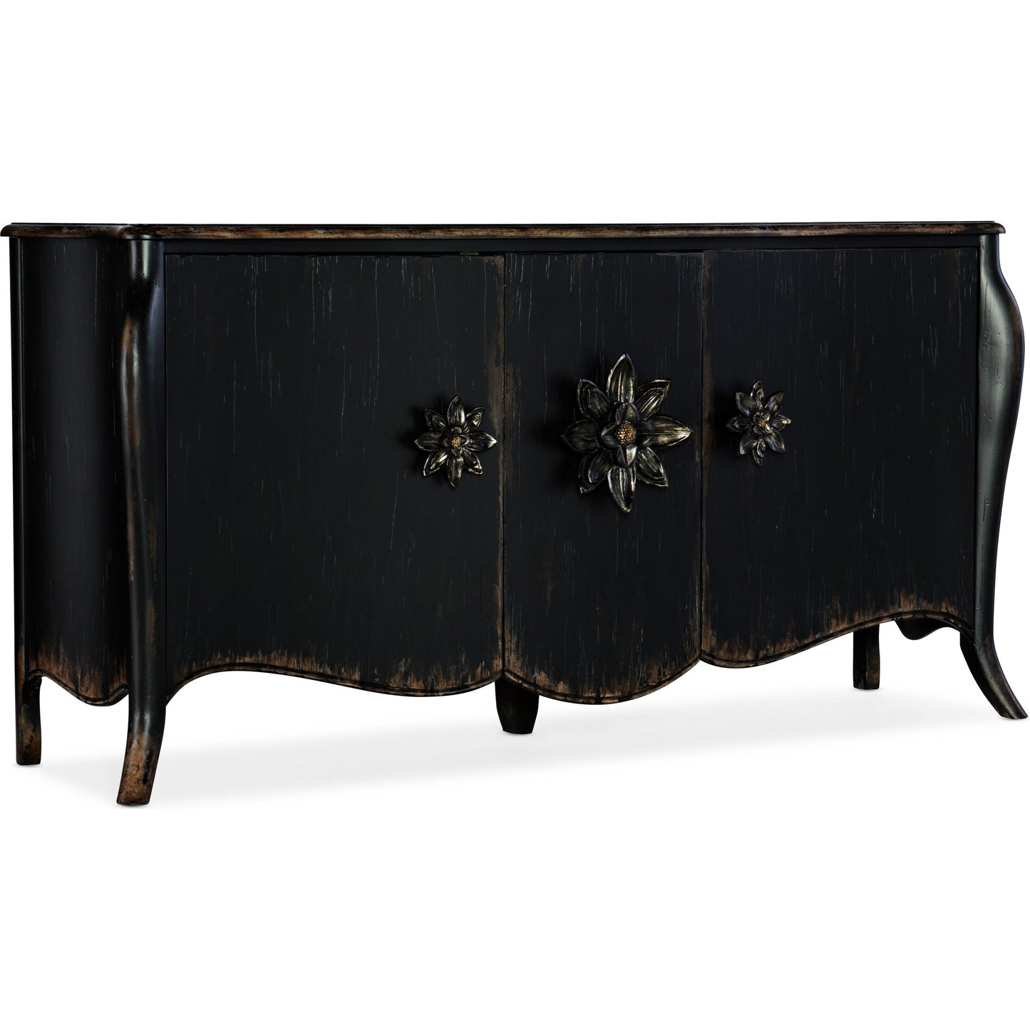 001 SI-1749550 | Primary Silo | Bien Ame Buffet by Hooker Furniture in porte noir. Made from oak veneers in a traditional style.