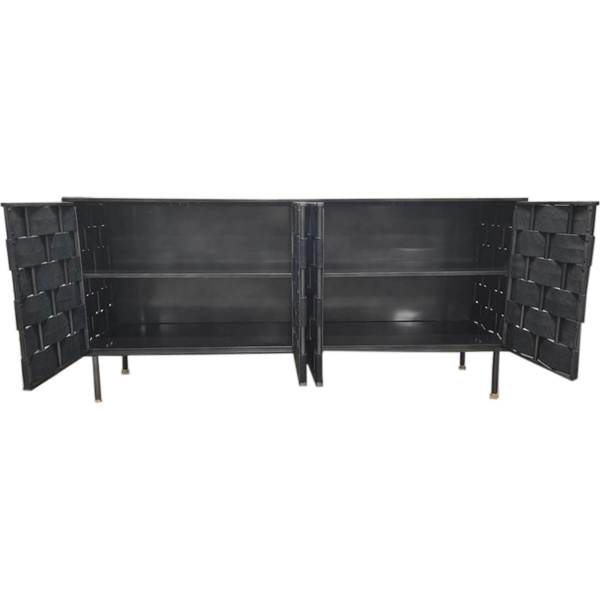 Bishop Sideboard by LH Imports in grey. Made from unique in a transitional style.
