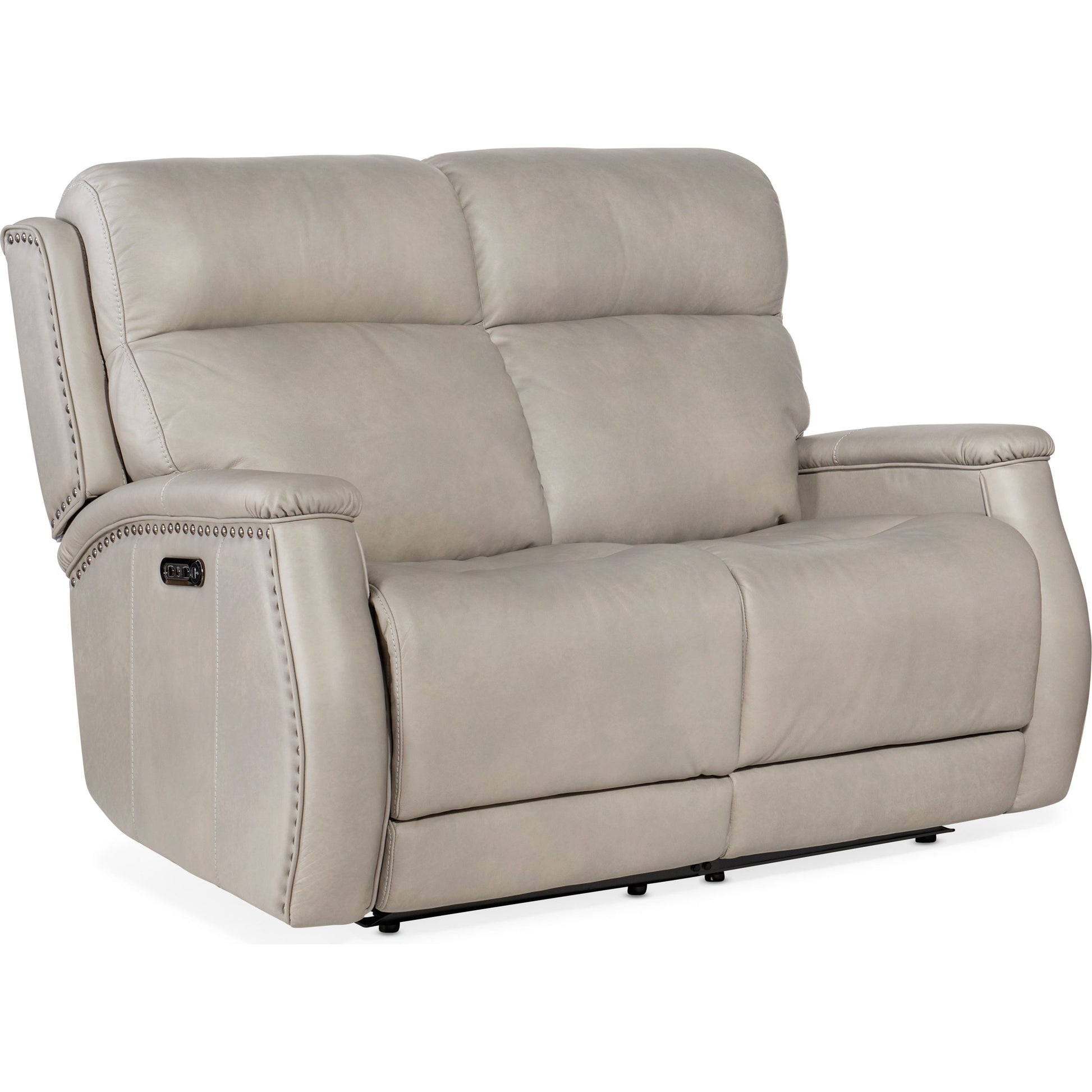Rhea Zero Gravity Power Loveseat by Hooker Furniture. Made from leather in a traditional style.