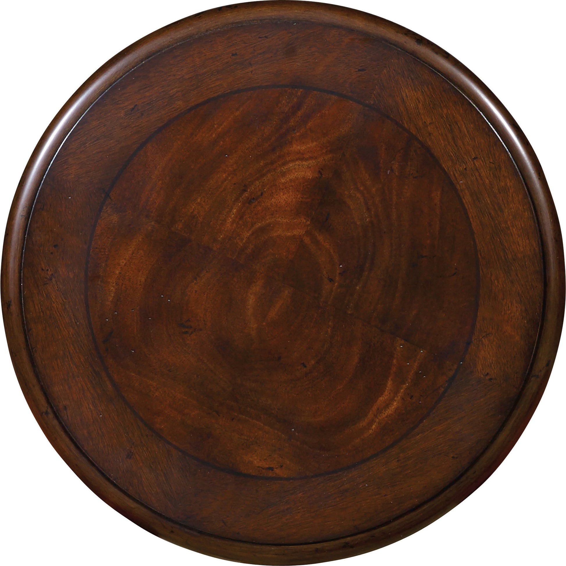 Leesburg Martini Table by Hooker Furniture in mahogany. Made from grain, swirl mahogany, ebony veneers in a traditional style.
