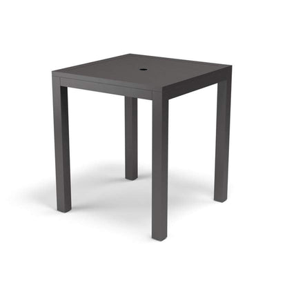 Vegas Outdoor Pub Table by Sunset West in graphite. Made from aluminum in a modern style.