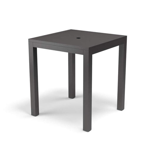 Vegas Outdoor Pub Table by Sunset West in graphite. Made from aluminum in a modern style.