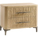 Water Hadal Plinth Nightstand by Jonathan Charles in beige. Made from unique in a transitional style.