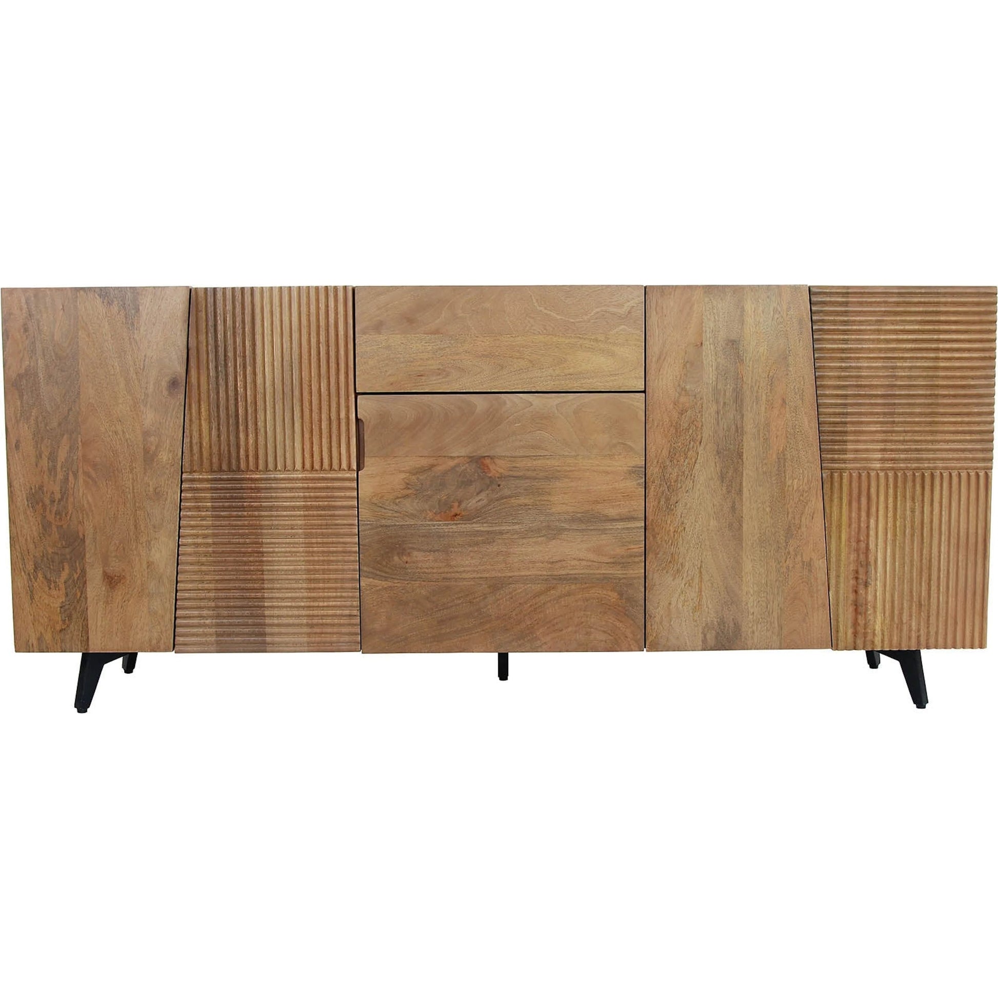 Peyton Sideboard by LH Imports in honey, black. Made from unique in a transitional style.