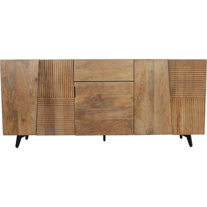 Peyton Sideboard by LH Imports in honey, black. Made from unique in a transitional style.