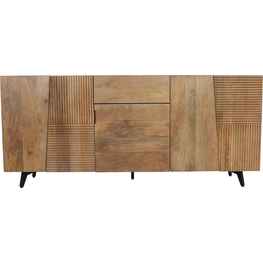 Peyton Sideboard by LH Imports in honey, black. Made from unique in a unique style.