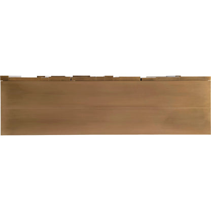Acora Buffet by Bernhardt in brass. Made from metal in a modern style.