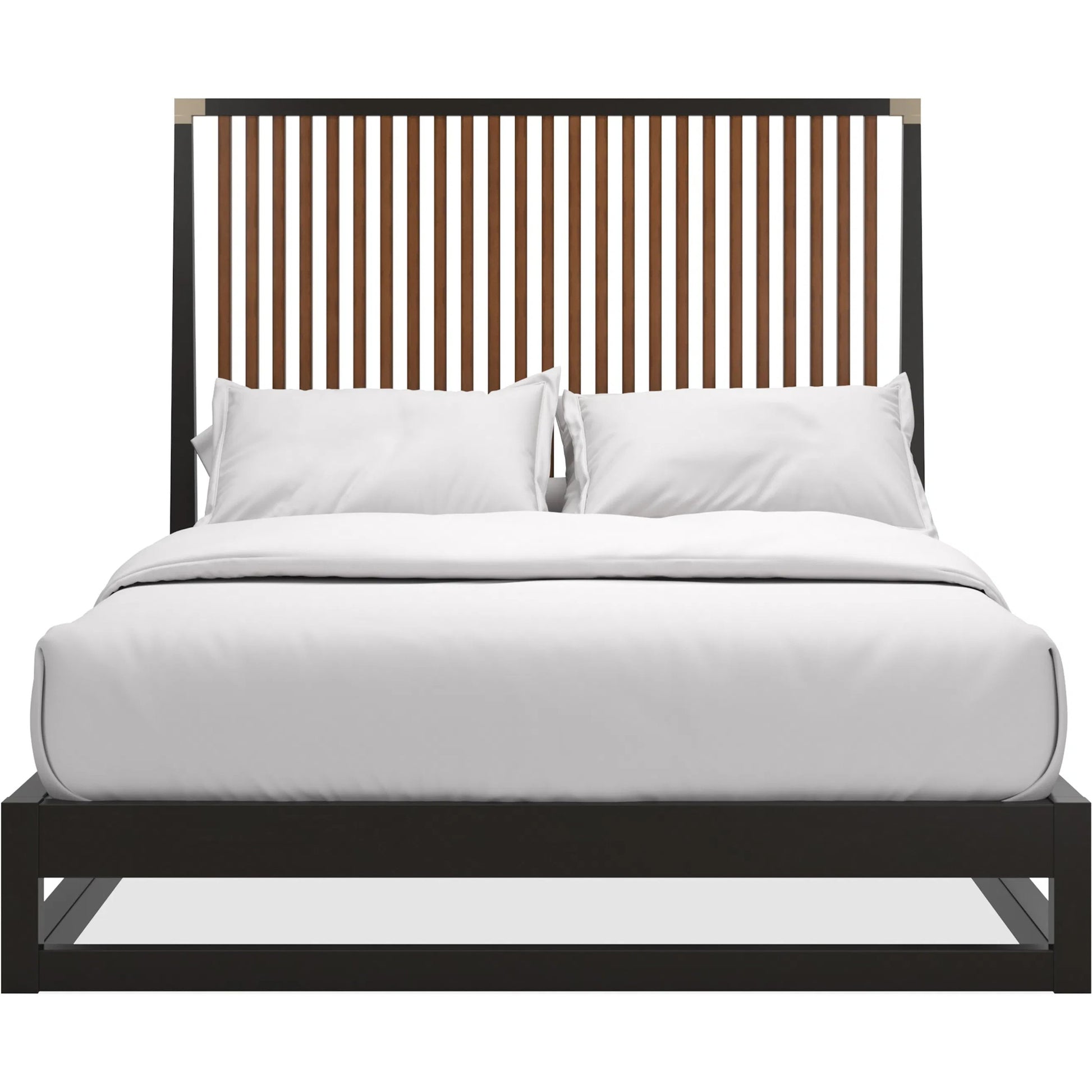 Pinstripe Slatted Bed by Caracole. Made from unique in a transitional style.