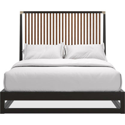 Pinstripe Slatted Bed by Caracole. Made from unique in a transitional style.