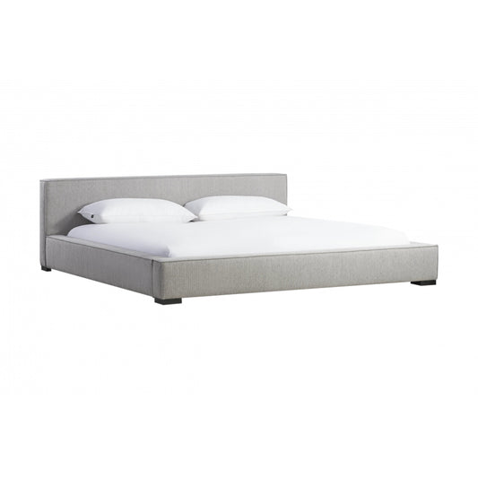 Zest Wide Upholstered Bed by Zest. Made from rubberwood, fabric in a modern style.
